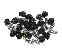 Mobestech 20pcs LED Light Car with T5 Base and 3 LED Chips for Gauge Cluster, Sturdy Abs as Material Instrument Panel Bulbs Providing Illumination for Car Interior and Dashboard Lighting