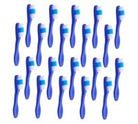 Mobestech 20pcs Mini Toothbrushes for Safety Compact Portable Toothbrushes Handle Design to Prevent Self Harming Essential Correctional Facility Supplies Easy to Use