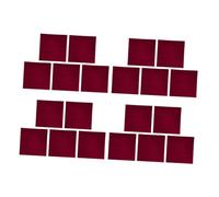 Mobestech 20pcs Red Disposable Cocktail Napkins Two-Ply Solid Color Paper Napkins for Parties Weddings and Events Luncheon and Beverage Serviettes