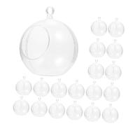 Mobestech 20pcs Shatterproof Ornaments for Christmas Weddings Parties Home Decor Easy to Hang Versatile Craft Supplies for Creative Decorations