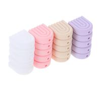 Mobestech 20PCS Silicone Knitting Needle End Caps Colorful Soft Protective Stitch Point Covers for Sweater Knitting Needle Stoppers Set in White Cream Pink and Light Purple