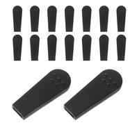 Mobestech 24Pcs Black Claw Machine Rubber Tips Anti-Slip Claw Sleeve Covers Plastic Protector for Vending and Prize Machines Compatible with Home and Arcade Use