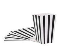 Mobestech 24pcs Boxes Small Popcorn Cups Black Party Favors Popcorn Boxes Paper Cups Bowl Bags for Bucket Medium