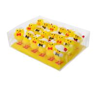 Mobestech 24pcs Easter Mini Chicks Plush, Soft Mini Chicken Figurines, Easter Party Table Decor and Chicken Party Favors, Farm Animal Collectible Accents