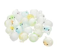 Mobestech 24pcs Miniature Resin Animal Figurines Cute Dog Bear Rabbit Sheep Ornaments for Office Desktop Decoration Fairy Garden Dollhouse and