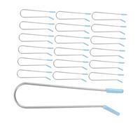 Mobestech 24pcs Small Hot Roller Clips Replacement Kit U-shaped Hair Curler Clamps for Electric Rollers Secure Hold Non-slip Curl Styling Tool for Home Use