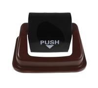 Mobestech 25L Plastic Swing Lid for Outdoor Trash Can, Brown Waste Bin Replacement Cover, Small Garbage Can Accessory for Kitchen and Garden Use