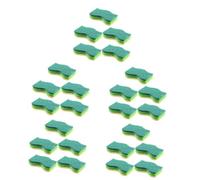 Mobestech 25pcs Kitchen Dish Brush Wood Pulp Sponge Tableware Washing Cloth Double-Sided Dish Sponge for Cleaning and Washing up Multipack Use