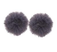 Mobestech 2pcs 1cm Grey Windscreen Wind Cover for Lavalier Microphone, Microphone Windshield Muff for Lapel Mic, Noise Reduction Accessory Suitable for Recording and Outdoor Use