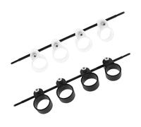 Mobestech 2pcs Adjustable Guitar Finger Expander Trainer for Beginners Black White Finger Stretchers and Strengthening Musical Instrument Practice Accessory for Guitarists