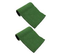 Mobestech 2PCS Artificial Aquatic Grass Lawn Reptile Turf Accessories Turtle Basking Platform for Bearded Dragon Lizard Snake Gecko Safe Climbing Resting Dock