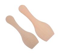 Mobestech 2pcs Bamboo Pottery Flat Paddle Tool Clay Paddle for Pottery for Sculpting and Coil Techniques Compacts Clay Holds Shape with Frequent Wet Use