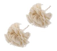 Mobestech 2pcs Bath Balls Mesh Body Scrubber for Gentle Exfoliating and Deep Pore Cleansing Tightly Cross-Linked Shower Loofahs for Skin Care Dead Skin Removal with Any Shower Gel