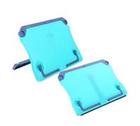 Mobestech 2pcs Book Stand Reading Desk Book Holder Reading Bookshelf Musical Notes Travel Music Stand Guitar Abs Blue