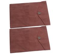 Mobestech 2pcs Buddhist Pouch Bag with Secure Closure Design, Corduroy Scriptures Storage Bags in Coffee Colour, Lightweight and Elegant Tibetan Style for Ceremonies or Home Altar