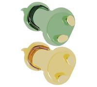 Mobestech 2pcs Cartoon Duck Wall Hooks Adhesive Hanging Storage for Home Office Bathroom No Drill Coat Towel Sundries Organizer Easy Install Decorative Hangers