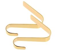 Mobestech 2pcs Christmas Stocking Holders Small Gold Hooks Punch Fireplace Mantel Hangers for Xmas Decoration and Hanging Bags Keys Umbrellas
