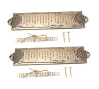 Mobestech 2pcs Decorative Alloy Mezuzah with Scroll for Door and Window Mount Religious Jewish and Catholic Home Ornament Craft for Holiday Tradition and Daily Faith Display