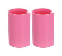 Mobestech 2pcs Diamond Art Canvas Roll Holder Pink Plastic Anti-Rolling Scroll Ring with Painting Clamps Space-Saving Storage Tool for On-the-go Diamond Art Creation