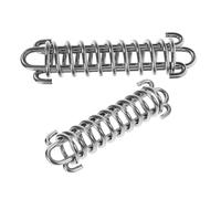 Mobestech 2pcs Dog Leash Shock Absorbing Spring with 304 Stainless Steel Buffer, Heavy Duty Bungee Leash Extender for Large Dogs, Walking and Training Outdoor Camping Accessory