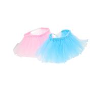 Mobestech 2pcs Dog Tulle Tutu Skirt for Medium to Large Pets Elastic Comfortable Fit Soft Non-irritating Material Easy Off Puppy Princess Clothes Outfits for Birthday Wedding Party