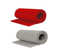 Mobestech 2pcs Dustproof Cover for 88-key Piano Keyboard, Sturdy Piano Keyboard Cloth Protector Set in Grey and Red for Home and Studio Use