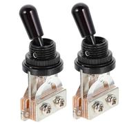 Mobestech 2pcs Electric Guitar Rocker Switch Metal Pickup Selector Toggle Replacement for Guitar Accessory