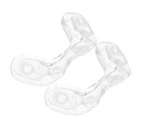 Mobestech 2pcs Eyeglasses Nose Pads Eyeglass Nose Piece Anti-Slip Double Screw Design U Shaped Silicone for Sports and Everyday Activities