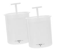 Mobestech 2pcs Facial Foam Maker Cups Portable Face Wash Bubble Foaming Device White for Home and Travel Skin Cleansing