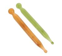 Mobestech 2pcs Facial Massage Pen Massaging Stick Resin Acupressure Massage Tool Easy to Hold No Burrs Craftsmanship Fine Polishment for Home and Travel Whole Body Relaxation