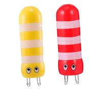 Mobestech 2pcs French Knitter Sweater Stitch Needles DIY Knitted Tool ABS Plastic Rope Knitting Device for Handcrafts, Yellow and Red Small Bee Design for Bracelet Weaving