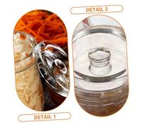 Mobestech 2Pcs Glass Fermenting Weights for Wide Mouth Jars Compact and Reusable Pickling Jar Weights for Kimchi Sauerkraut and Sourdough Starter Fermentation