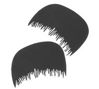 Mobestech 2pcs Hairline Guard Tool Thickening Fiber Combs with Protective Shield for Men and Women Portable Plastic Hair Fiber Comb for Neat Application and Hair Density Optimization
