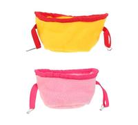 Mobestech 2pcs Hanging Bird Hammock Soft Warm Parrot Nest Bed for Cage Cozy Winter Snuggle Hut Tent for Cockatiel Conure Budgie Lovebird Comfortable Skin-friendly Machine Washable