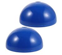 Mobestech 2pcs Heavy Duty Blue Abs Soccer Corner Flag Base with Stable Support for Outdoor Soccer Training and Agility Pole Holder, Sturdy Flag Pole Stand Base for Field Marking Equipment