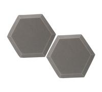 Mobestech 2pcs Hexagon Soundproof Wall Pads High-density Flame Retardant Acoustic Mats for Indoor Sound Dampening Studio Recording Room Live Streaming Walls