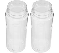 Mobestech 2pcs Hydrogen Oxygen Facial Machine Plastic Replacement Bottles 7.7x3x3in Easy to Clean with Broad Device Compatibility for Professional Use and Routine Beauty Sessions
