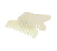 Mobestech 2pcs Jade Massage Comb Gua Sha Scraping Tool for Scalp and Body Massage Natural Smooth Edges Promote Face and Neck Care