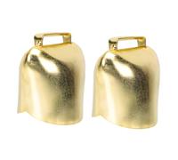 Mobestech 2pcs Lost Metal Cattle Bells Thickened Large Cow Sheep Grazing Pendants Lightweight Retro Design for Farm and Outdoor Decoration