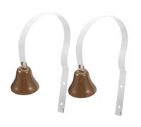 Mobestech 2pcs Metal Dog Door Bell Vintage Training Bells for Puppy Potty Training Adjustable Hanging Wall Mount Doggie Communication