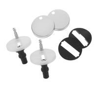 Mobestech 2pcs Metal Toilet Seat Hardware Replacement Bolts with Secure Installation and Concealed Mounting Silver Toilet Seat Fitting Screws and Lid Accessories Home Bathroom Hardware