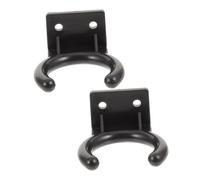 Mobestech 2pcs Microphone Hook Wall Mounted Holder Bracket for Home Karaoke Studio Use Mic Storage Stand