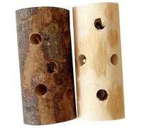 Mobestech 2pcs Natural Wood Chew Stick for Small Pets Guinea Pigs Hamsters Rabbits Safe Healthy Teeth Grinding Teething Plaything for Oral Care and Digestion Maintenance