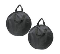 Mobestech 2pcs Padded Drum Bag Dumb Drum Carry Bag for Practice Pad Oxford Cloth Case Handle for Musicians The Go