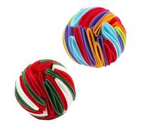 Mobestech 2PCS Pet Sniffing Balls for Dogs, Food Leakage Puzzle Balls, 15cm Diameter, White, Red, Green, and, Interactive Feeding and Chew for Puppy Training
