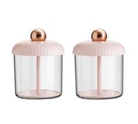 Mobestech 2pcs Portable Soap Bubble Making Bottle with Sturdy Plastic Material, Lightweight Manual Bubble Maker for Home and Outdoor Travel, Stylish Pink Facial Cleaning Tool