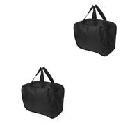 Mobestech 2pcs Portable Tire Inflator Bag Carrying Case for Car Pump Air Compressor Storage Holder Bag Use in Garage Camping
