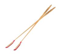 Mobestech 2pcs Professional Yangqin Hammer Mallets Sticks Dulcimer Accessory Redwood Wood with Grape Pattern for Performance and Practice