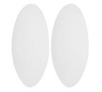 Mobestech 2pcs Round Lamp Shade Diffuser 24.5cm Diameter 1mm Thick White Acrylic Disc for Drum Style Lampshades and Lamp Support Structures or Bar Top Lighting