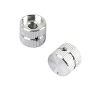 Mobestech 2pcs Silver Screw Eye Knob for Guitar Tone and Volume Control Design for Electric Guitar and Bass Accessories